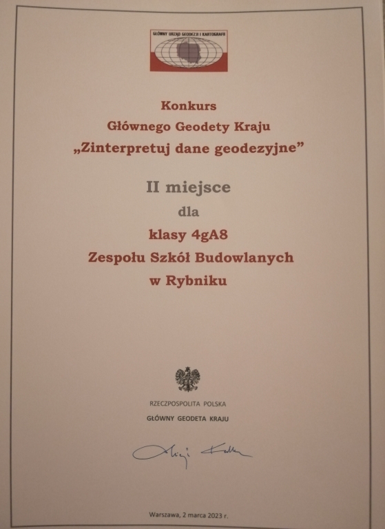 Konkurs Głównego Geodety Kraju „Zinterpretuj dane geodezyjne”